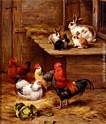 Farmyard Neighbours by Edgar Hunt